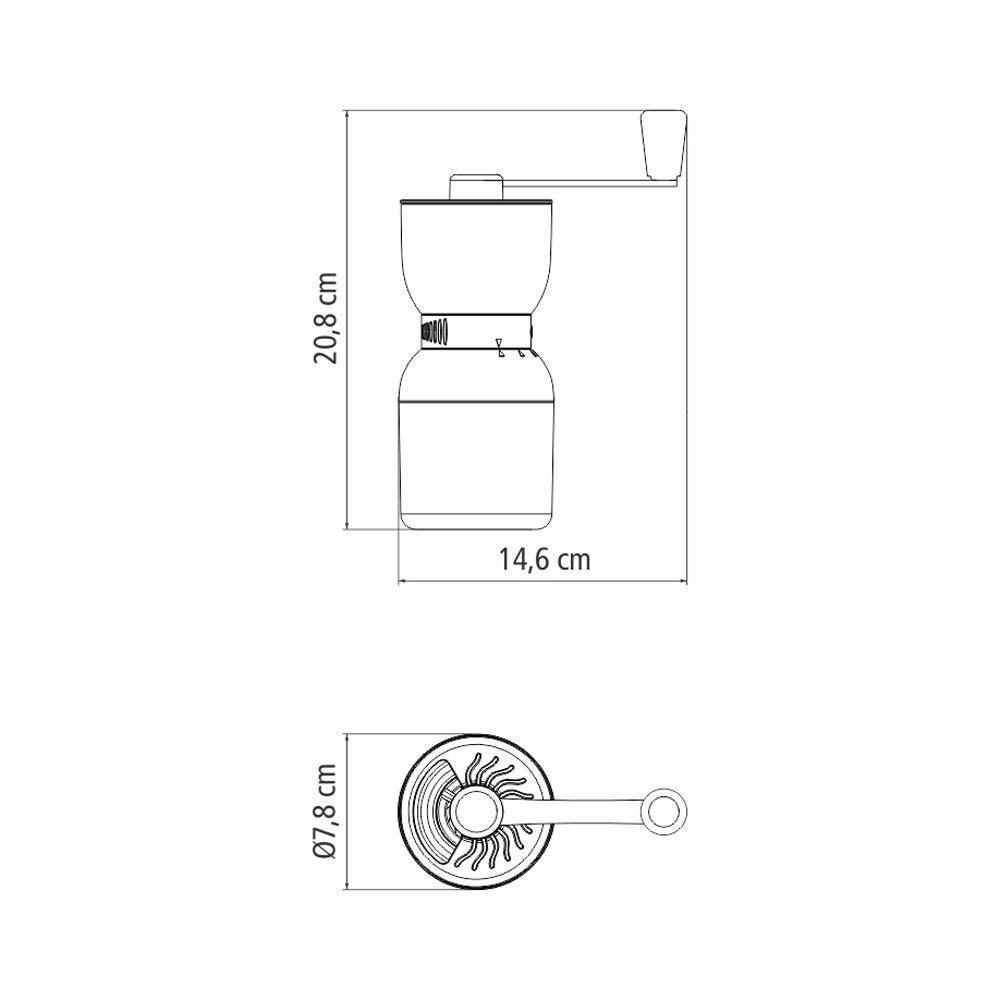 Moedor De Café Manual Em Plástico Abs Com Moinho Em Cerâmica - Tramontina 61769010 - 5