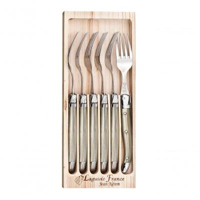 6 Garfos Em Inox Champagne Laguiole