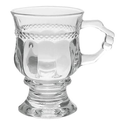 Caneca De Café 117ml Hanover Vidro Cristalino Transparente Xícara Em Casa Tem