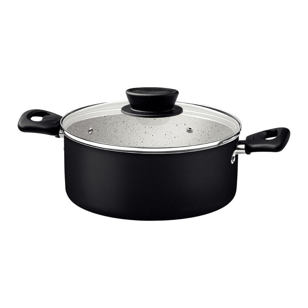 Jogo De Panelas 5 Peças Linz Cores Antiaderente Tramontina Preto - 6