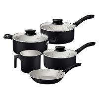 Jogo De Panelas 5 Peças Linz Cores Antiaderente Tramontina Preto - 1