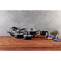 Jogo De Panelas 5 Peças Linz Cores Antiaderente Tramontina Preto