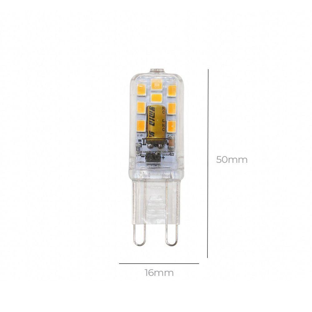 Lâmpada Led Taschibra Halopin Drops 2w G9 Bivolt 2200k Luz Amarela - 3