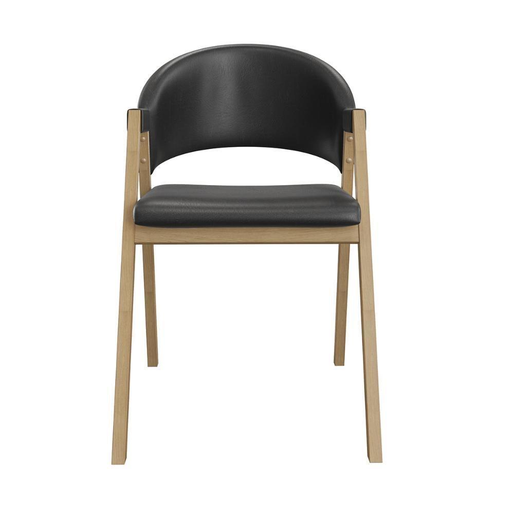 Kit 6 Cadeiras Mesa Jantar Suellen Versátil Reforçada Corino Preto - 7