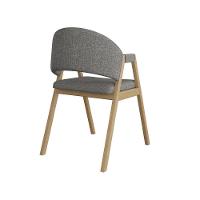 Kit 2 Cadeiras Mesa Jantar Suellen Versátil Reforçada Linho Grafite - 2