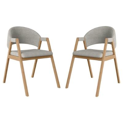 Kit 2 Cadeiras Suellen Luxo Reforçada Mesa De Jantar Linho Cinza Claro