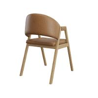 Kit 6 Cadeiras Suellen Luxo Reforçada Mesa De Jantar Courino Marrom Claro - 2