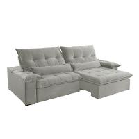 Sofá Nivus Linho 02 Módulos De 120cm B25cm Meu Sofá Online A230 Linho Cinza - 5