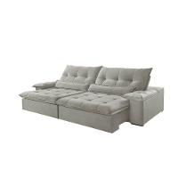 Sofá Nivus Linho 02 Módulos De 120cm B25cm Meu Sofá Online A230 Linho Cinza - 6