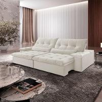 Sofá Nivus Linho 02 Módulos De 120cm B25cm Meu Sofá Online A302 Linho Branco - 2