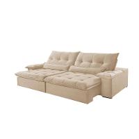 Sofá Nivus Linho 02 Módulos De 120cm B25cm Meu Sofá Online A294 Linho Creme - 5