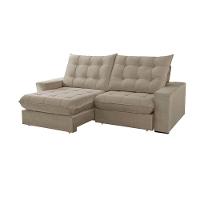 Sofá Livy Veludo 02 Módulos De 90cm B25cm Meu Sofá Online B002 Veludo Capuccino - 4