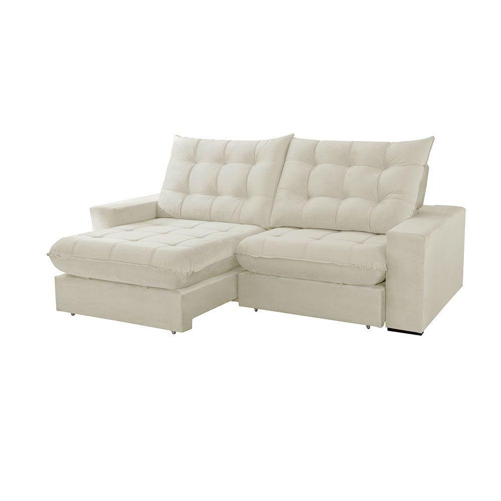 Sofá Livy Linho 02 Módulos De 120cm B25cm Meu Sofá Online A302 Linho Branco - 4