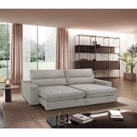 Sofá Aspem Veludo 02 Módulos De 80cm B25cm Meu Sofá Online B026 Veludo Prata - 1