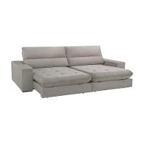 Sofá Aspem Veludo 02 Módulos De 80cm B25cm Meu Sofá Online B026 Veludo Prata - 6