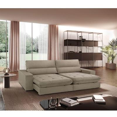 Sofá Aspem Veludo 02 Módulos De 80cm B25cm Meu Sofá Online B002 Veludo Capuccino