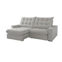 Sofá Livy Veludo 02 Módulos De 100m B25cm Meu Sofá Online B026 Veludo Prata - 4