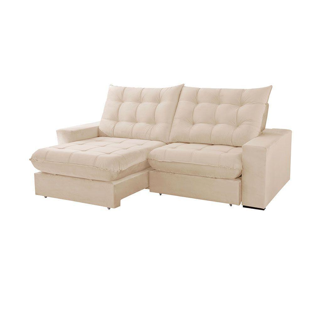 Sofá Livy Linho 02 Módulos De 80cm B25cm Meu Sofá Online A294 Linho Creme - 3