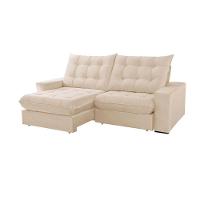 Sofá Livy Linho 02 Módulos De 80cm B25cm Meu Sofá Online A294 Linho Creme - 3