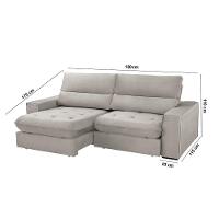 Sofá Aspem Veludo 02 Módulos De 90cm B25cm Meu Sofá Online B026 Veludo Prata