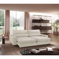 Sofá Aspem Linho 02 Módulos De 100m B25cm Meu Sofá Online A302 Linho Branco - 1