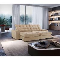 Sofá Livy Linho 02 Módulos De 80cm B25cm Meu Sofá Online A226 Linho Bege - 1