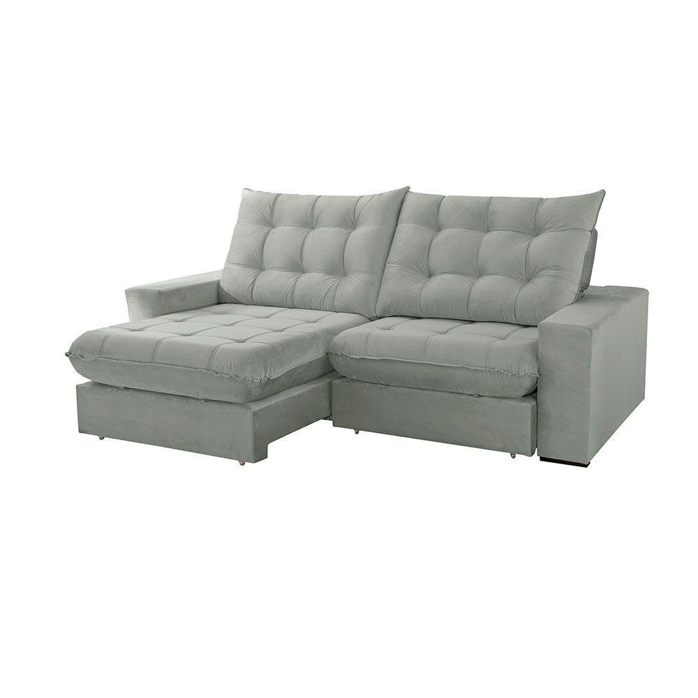 Sofá Livy Linho 02 Módulos De 90cm B25cm Meu Sofá Online A230 Linho Cinza - 4