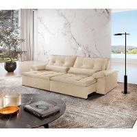 Sofá Parma Linho 02 Módulos De 80cm B25cm Meu Sofá Online A294 Linho Creme - 1