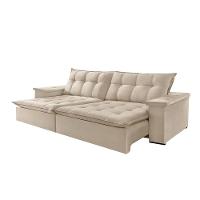 Sofá Estilo Linho 2 Módulos 80cm B25cm Meu Sofá Online A302 Linho Branco - 4