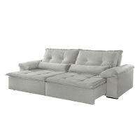 Sofá Parma Linho 02 Módulos De 80cm B25cm Meu Sofá Online A230 Linho Cinza - 5