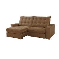 Sofá Livy Veludo 02 Módulos De 100m B25cm Meu Sofá Online B016 Veludo Marrom - 4