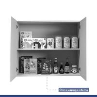 Armário Aéreo Valência Kaiki Móveis Nature Off White - 2