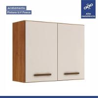 Armário Aéreo Valência Kaiki Móveis Nature Off White - 3