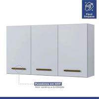 Cozinha Compacta Atenas 9 Portas 3 Gavetas Kaiki Móveis Branco - 2
