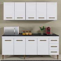 Cozinha Compacta Atenas 9 Portas 3 Gavetas Kaiki Móveis Branco - 6