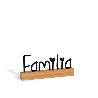 Escultura Com Base De Mesa Família