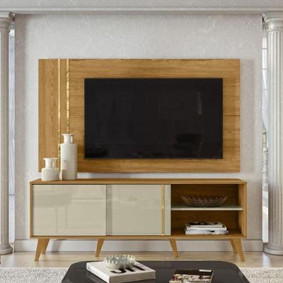 Rack Com Painel Madetec Cronos Para Tv Até 65 Polegadas Cumaru/opala