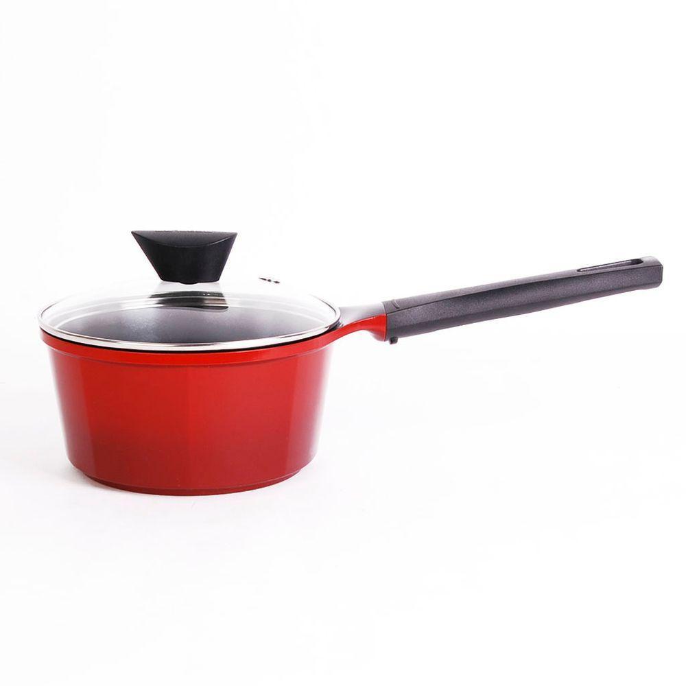 Panela 18cm-2,0l Cor Vermelha, Alumínio Injetado Com Revestimento Cerâmico - 1