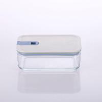 Conjunto De Potes De Vidro Herméticos Retangulares - 6 Unidades - Tampa Com Alavanca