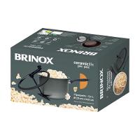 Pipoqueira Brinox Ceramic Life Pic Poc ø22x15,5cm 5,5l Tampa Com Vidro Temperado Cinza camurça - 2