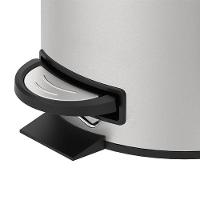 Lixeira Com Pedal E Balde 3l Aço Inoxidável Escovado Linha Spin Brinox Aço Inoxidável - 3