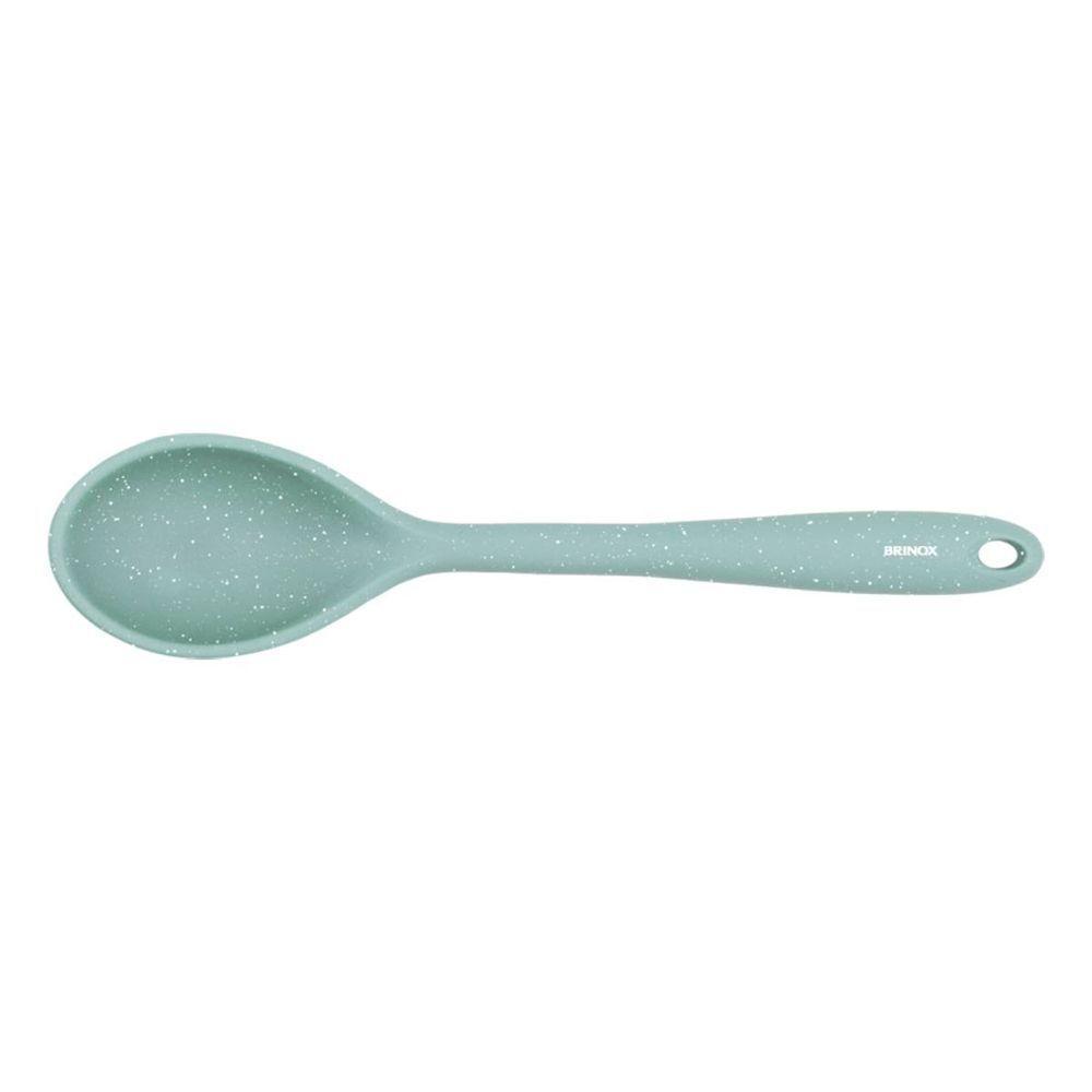 Colher Silicone 27,5 Cm Verde Linha Flex Brinox Verde - 1