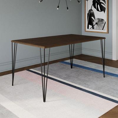 Mesa Elen Tampo Retangular 150x90cm De Madeira Amêndoa Marrom