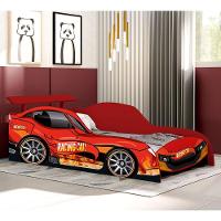Cama De Solteiro Carro Menino Racing Car Vermelho Racing Car Vermelho - 1