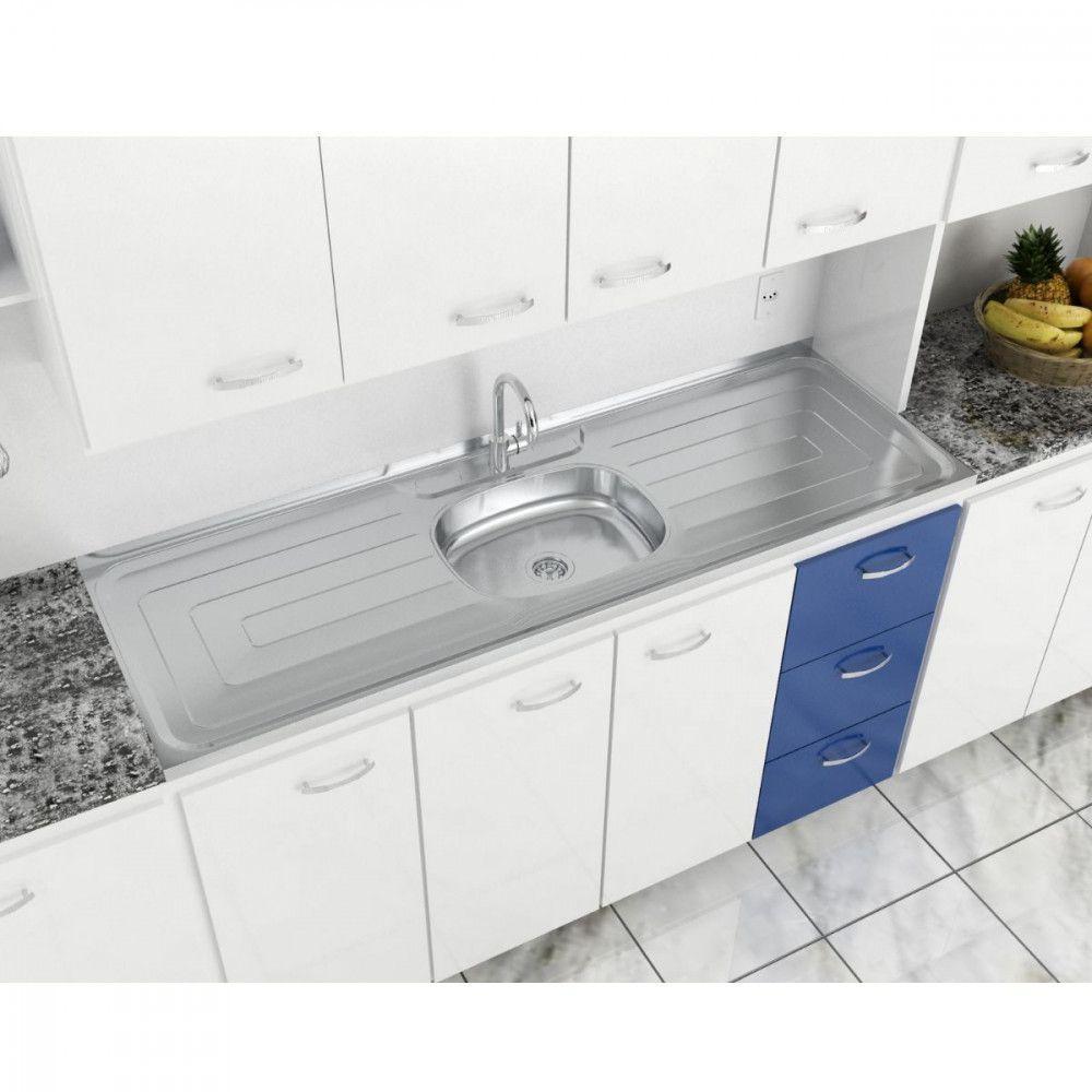 Bacia Inox 1,60x0,53 Duranox Cuba Central Inox - 3