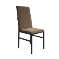 Conjunto De Jantar Mesa Mônaco Premium 90cm Imbuia Com 4 Cadeiras Estofadas Marrom Preto - 2