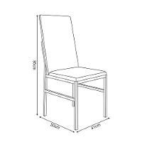 Conjunto De Jantar Mesa Mônaco Premium 90cm Branca Com 4 Cadeiras Estofadas Pretas Base Cobre Preto - 2