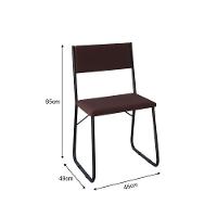 Mesa Jantar Paraty 150cm Tampo Preto Com Cadeiras 6 Cadeiras Angra Estofadas Preta E Marrom Preto - 3