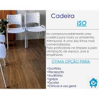 Kit 10 Cadeiras Iso Para Escola Escritório Comércio Branca Base Branca - 7