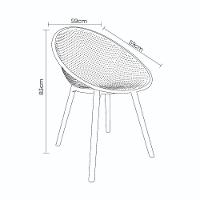 Kit 5 Cadeiras área Externa De Pp Marina Com Base Desmontável Verde G56 - Gran Belo - 8